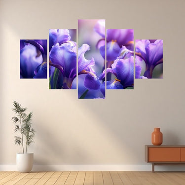 Tableau Iris En 5 Parties